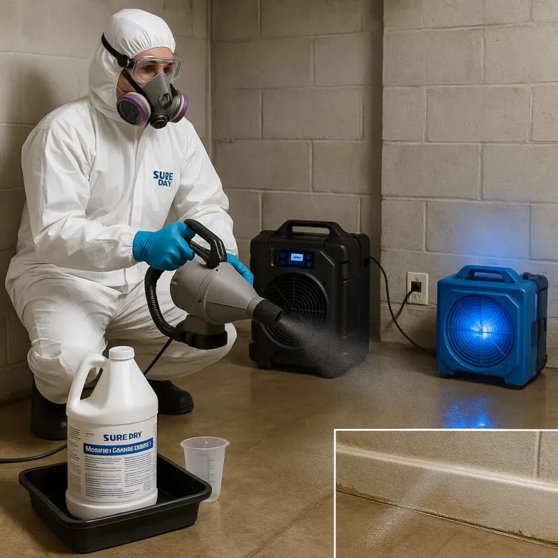 Sanitization and Odor Removal process in New Waverly, TX